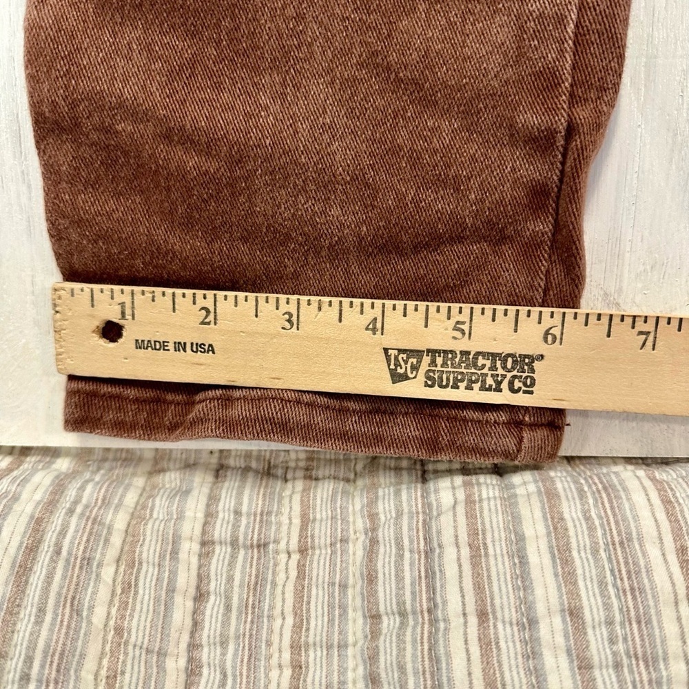 Vintage Bonjour Jeans Women’s 14 High Waist Brown Tapered Leg Made in USA 80/90 - Picture 6 of 9